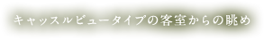 キャッスルビュータイプの客室からの眺め